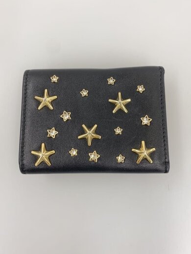 商品画像：2つ折り財布/レザー/BLK/レディース// 2