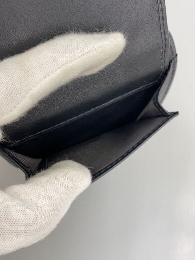 商品画像：2つ折り財布/レザー/BLK/レディース// 5