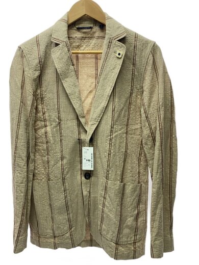 商品画像：テーラードジャケット/--/リネン/BRW 1