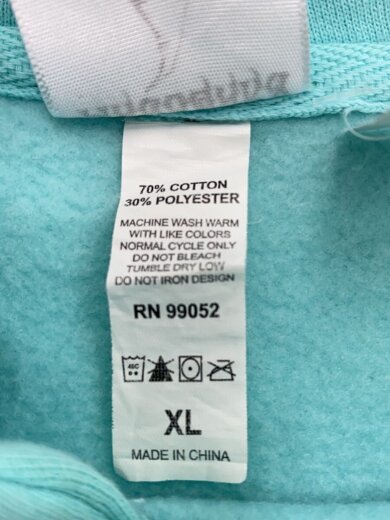 商品画像：パーカー/XL/コットン/BLU/無地/IND4000C 4