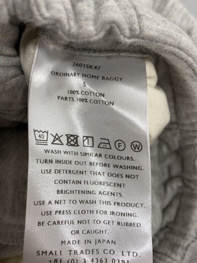 商品画像：26SS/ORDINARY HOME BAGGY/ボトム/S/コットン/GRY/2601SK47 5