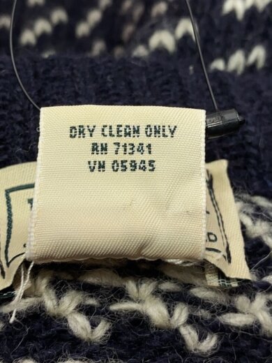 商品画像：ニット・セーター(厚手)/XL/ウール/NVY/無地// 4