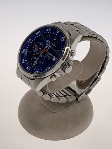 商品画像：クォーツ腕時計/アナログ/BLU/SLV 2