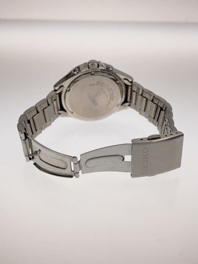 商品画像：クォーツ腕時計/アナログ/BLU/SLV 4