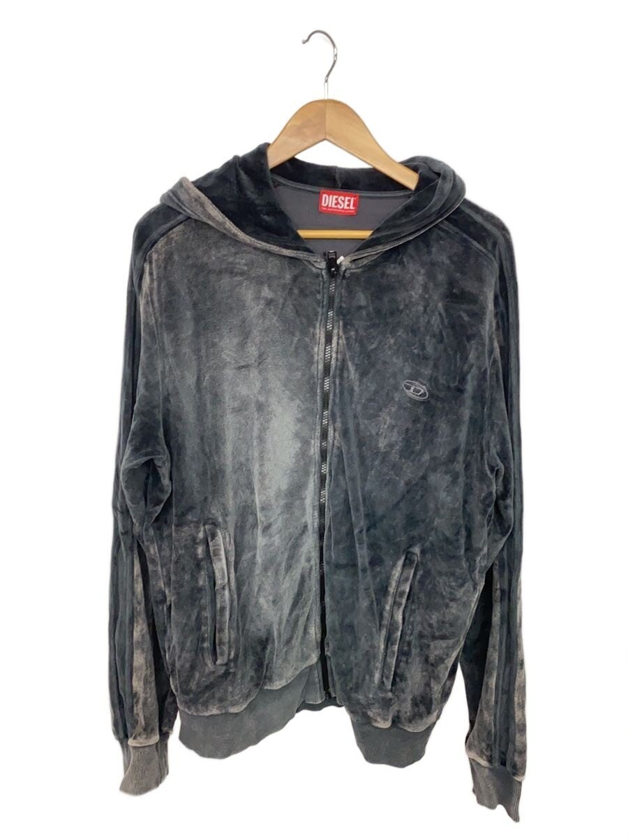 DIESEL / ジップパーカー/XXL/コットン/BLK