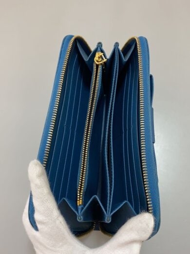 商品画像：長財布/レザー/BLU/レディース// 4