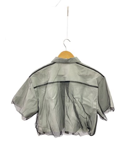 商品画像：半袖シャツ/FREE/コットン/GRY/ストライプ/21241315206 2