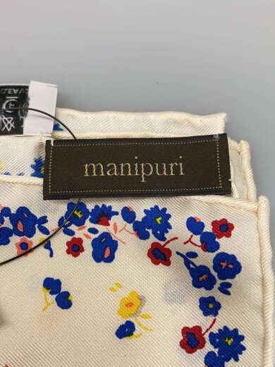 商品画像：スカーフ/シルク/WHT/花柄/レディース 2