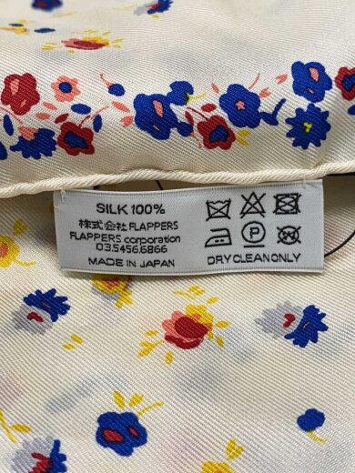 商品画像：スカーフ/シルク/WHT/花柄/レディース 3