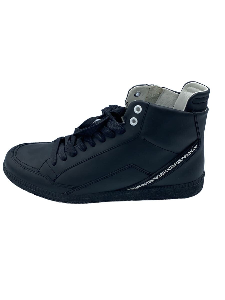 EMPORIO ARMANI / ハイカットスニーカー/UK8/BLK