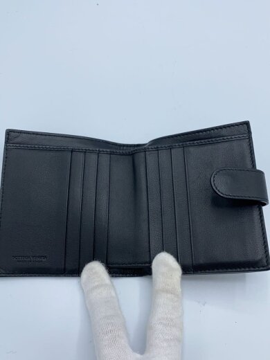 商品画像：2つ折り財布/レザー/BLK/メンズ 3