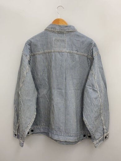 商品画像：Gジャン/XL/コットン/BLU/ストライプ/PC9-A4820-0007 2