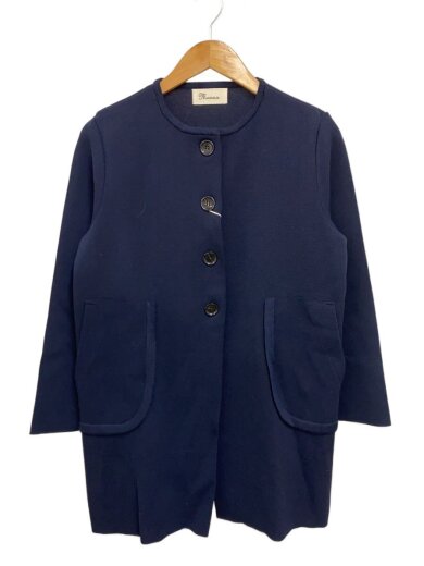 商品画像：TCミラノリブクルーネックジャケット/M/コットン/NVY/255398 1