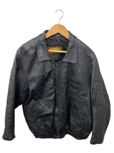 商品画像：レザージャケット・ブルゾン/--/--/BLK 1