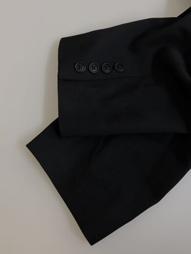 商品画像：トレンチコート/1/ウール/BLK/MO-JO1-100 5