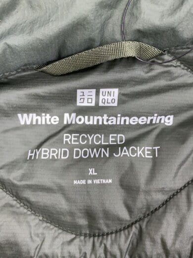 商品画像：ダウンジャケット/XL/ナイロン/KHK/リサイクル ハイブリッドダウンジャケット 3