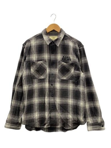 商品画像：ネルシャツ/--/コットン/GRY/チェック/783-6120003/2XL// 1