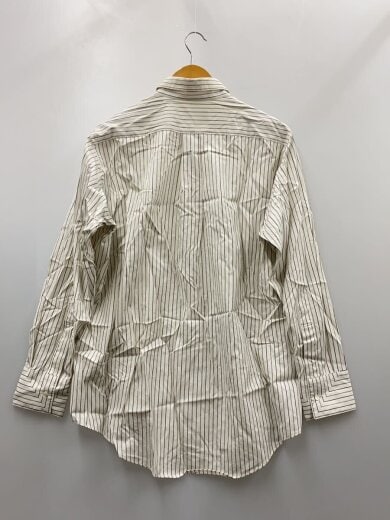 商品画像：長袖シャツ/--/コットン/WHT/ストライプ/25-050-922-7180-4-0 2