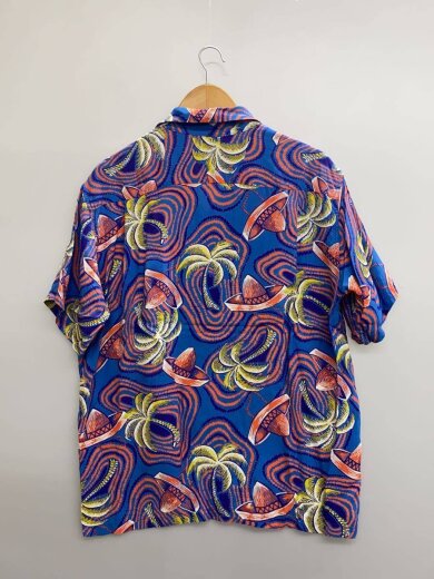 商品画像：アロハシャツ/L/レーヨン/BLU/総柄/SS39229// 2