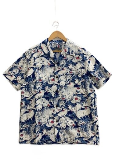 商品画像：アロハシャツ/42/コットン/BLU/百豚/百虎// 1
