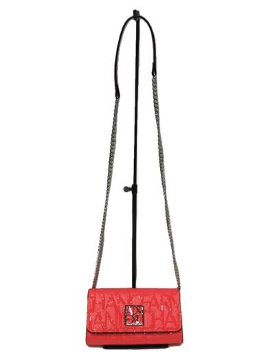 画像：ARMANI EXCHANGE長財布/エナメル/PNK/レディース/948481 CC7941