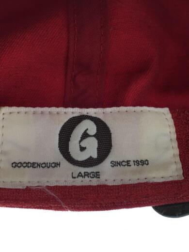 画像：GOOD ENOUGHグラムG/サークルロゴ/キャップ/L/RED/メンズ5