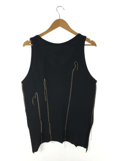 画像：sulvam20SS/DARTS TANKTOP/タンクトップ/L/コットン/ブラック/sl-t10-7502