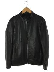 WONDER LIGHT LEATHER/シングルライダースジャケット/M/羊革/ラムレザー/ブラック