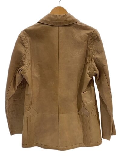 商品画像：レザーダブルテーラードジャケット/46/羊革/BEG 2