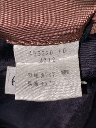 商品画像：カシミア比翼ステンカラーコート/XL/カシミア/BLK/453320 4