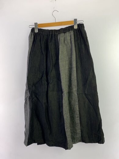 商品画像：ロングスカート/FREE/リネン/BLK/13501124 2