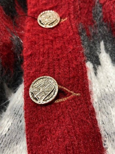 商品画像：60s～70s/ORLON by CAMPUS/USA製/カーディガン(厚手)/L/アクリル/RED/総 7