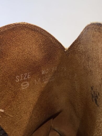 商品画像：70s/オレンジタブ/ペコスブーツ/US9/BRW/レザー/94194 5