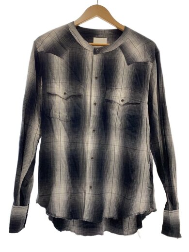 商品画像：長袖シャツ/S/コットン/GRY/22134 1