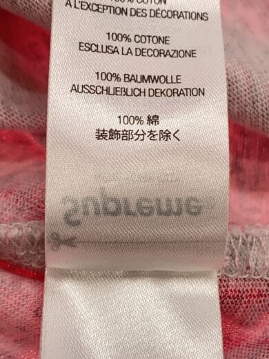 商品画像：25FW/OVERPRINT S/S TOP/Tシャツ/XL/コットン/ピンク 4