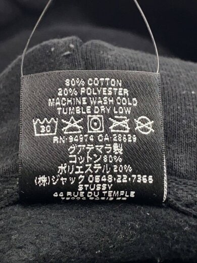 商品画像：パーカー/L/コットン/BLK/プリント/Z4000SAS22 4