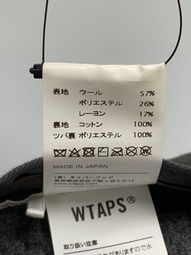 商品画像：キャップ/--/ウール/GRY/無地/メンズ/192HCDT-HT02// 6