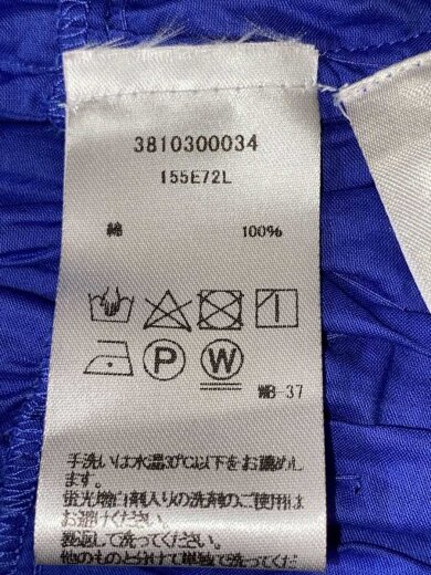 商品画像：長袖ワンピース/XS/コットン/BLU/無地/3810300034 5