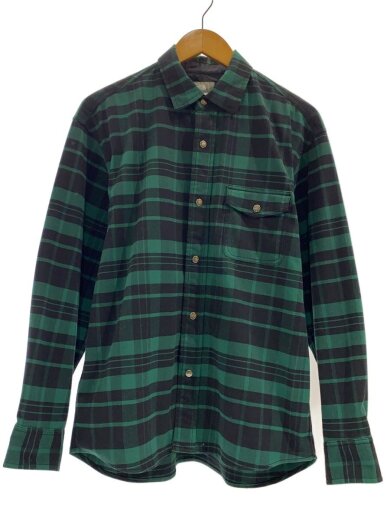 商品画像：L/S STRETCH FLANNEL SHIRT/M/コットン/GRN 1