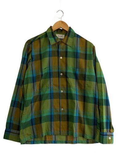 商品画像：pennleigh/長袖シャツ/M/コットン/GRN/チェック// 1