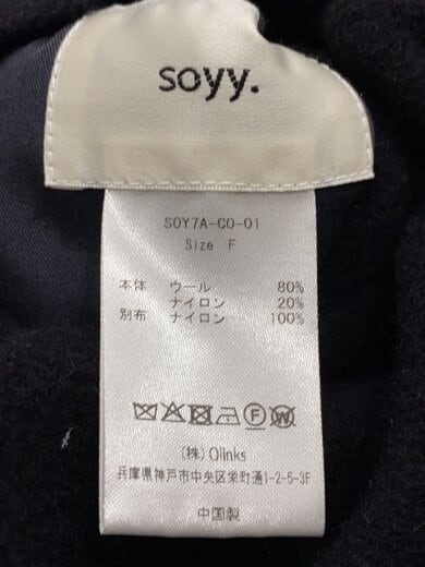商品画像：soyy./コート/FREE/ウール/NVY/SOY7A-CO-01 3