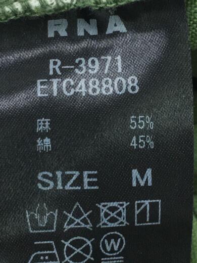 画像：RNA-Nアールエヌエーエヌ/ワイドパンツ/M/リネン/GRN/グリーン/R-3971/綿麻バルーンコックパンツ4