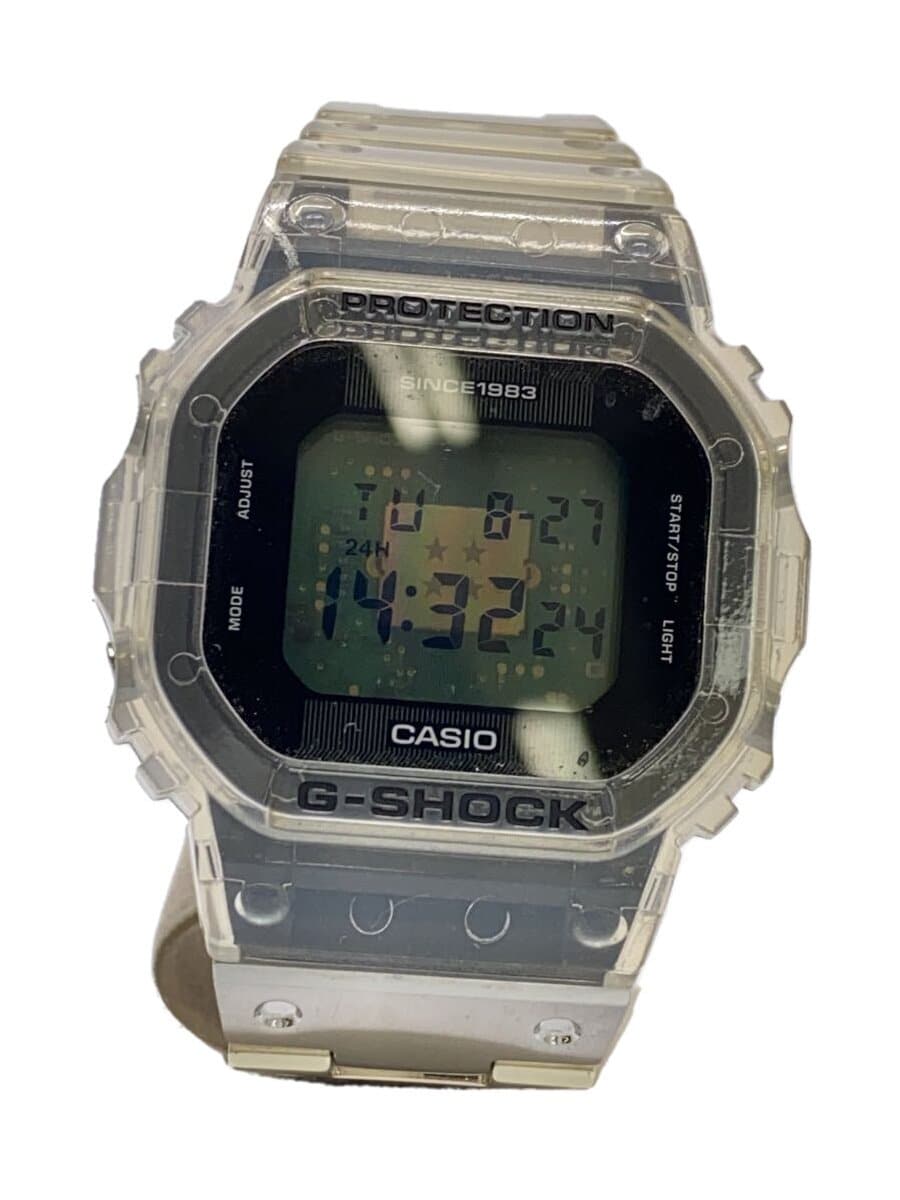 CASIO / クォーツ腕時計_G-SHOCK/DWE-5640RX-7JR/デジタル/ステンレス/SLV