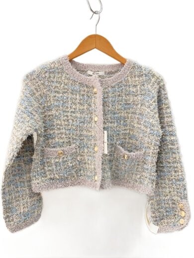 商品画像：カーディガン(厚手)/one/ポリエステル/BLU/SWNT244187 1