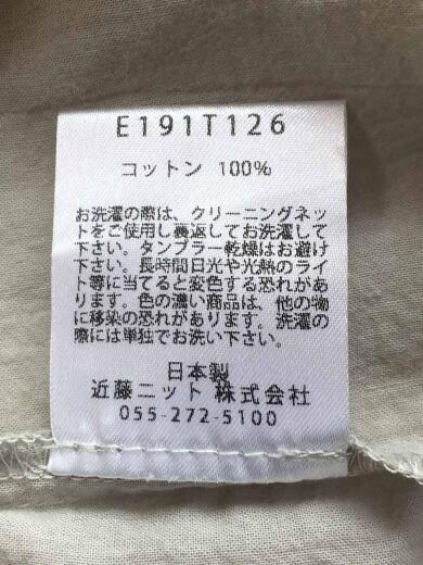 画像：evam evaCOTTON/drop pocket robe/シャツワンピース/FREE/コットン/GRY/E191T1263