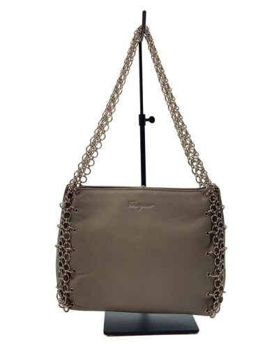 商品画像：ショルダーバッグ/レザー/GRY 1