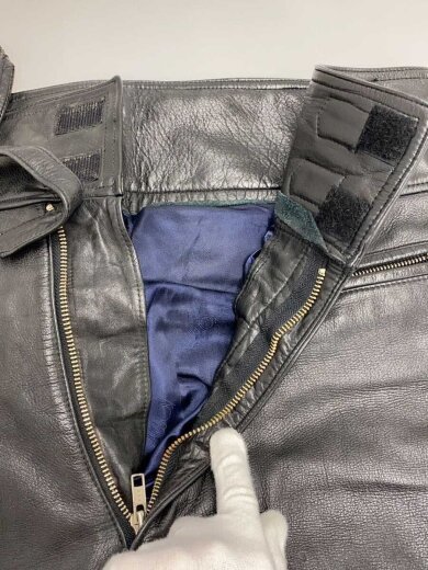 商品画像：ライデュイングパンツ/ボトム/レザー/BLK/無地/4L 3