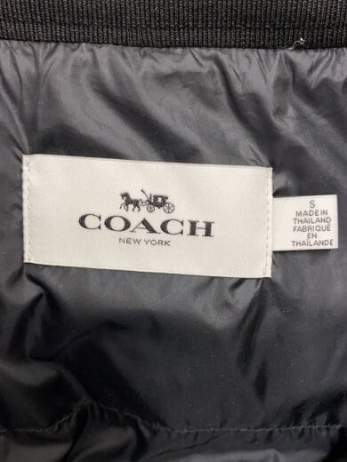 商品画像：袖少々汚れ/スナップボタン裏生地日焼けダウンコート/S/ポリエステル/BLK/無地/F 3