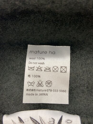 商品画像：ベレー帽/--/ウール/GRN/無地/レディース 6