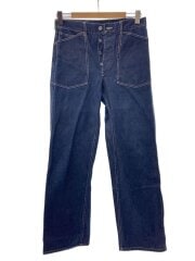 USN/TROUSERS WORKING DENIM/ストレートパンツ/32/デニム/IDG/55-T-634